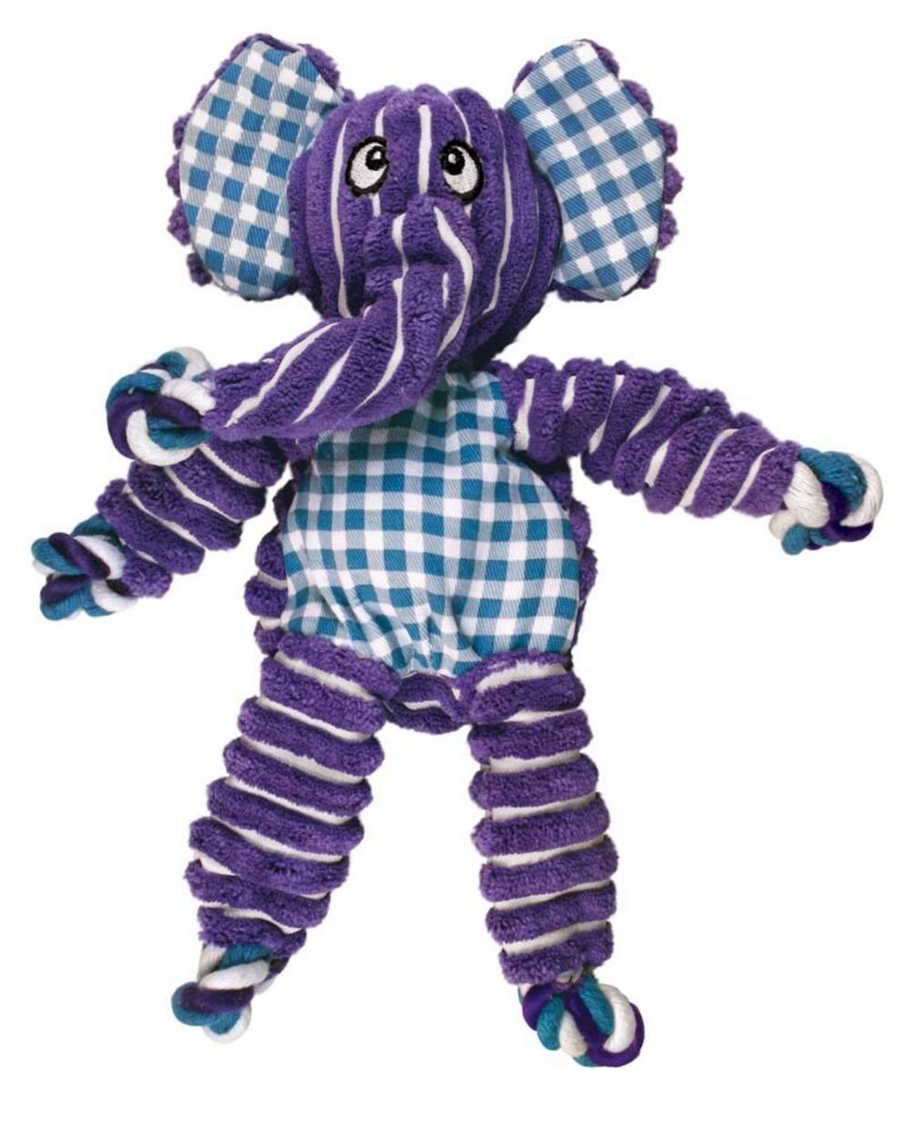 KONG Floppy Knots Elephant Dog Toy in Small/Medium Purple|Blue - Best Buy