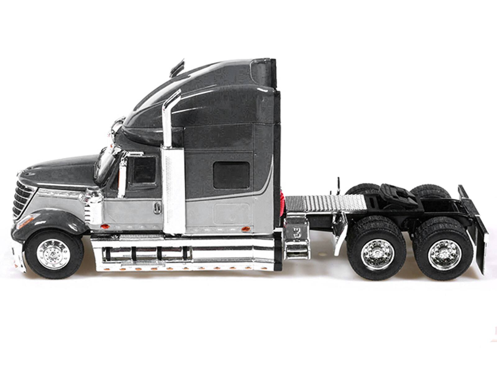 Alt View 1. IXO - 2010 International Lonestar Truck Tractor Gray and Light Gray Two-Tone 1/64 Diecast Model by IXO Models.