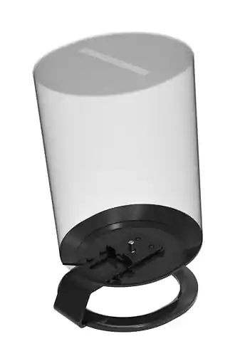 Left. Flexson - FLEXSON Vertical Desk Stand for Sonos ERA 100, Black - "NA".