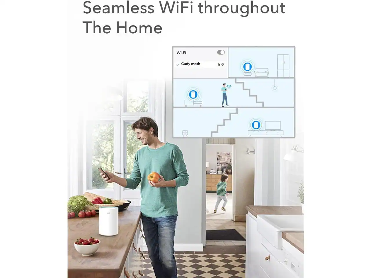 Seamless WiFi throughout The Home

Wi-Fi
Cudy mesh