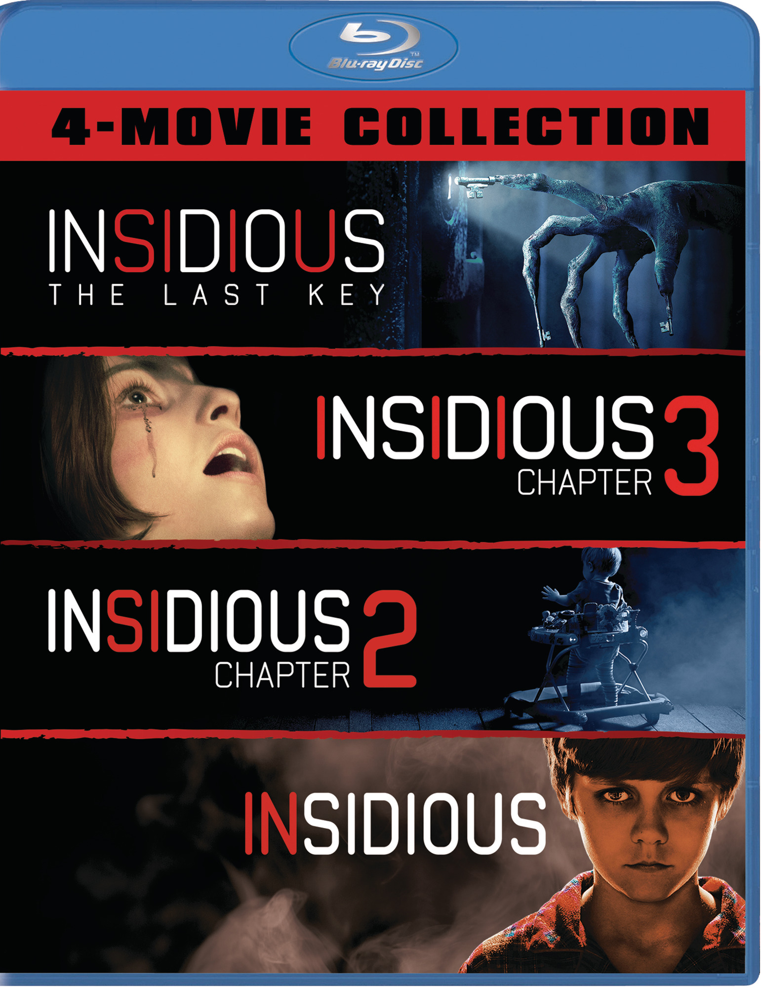 Insidious / Insidious: Chapter 2 / Insidious: Chapter 3 / Insidious: The  Last Key [DVD]