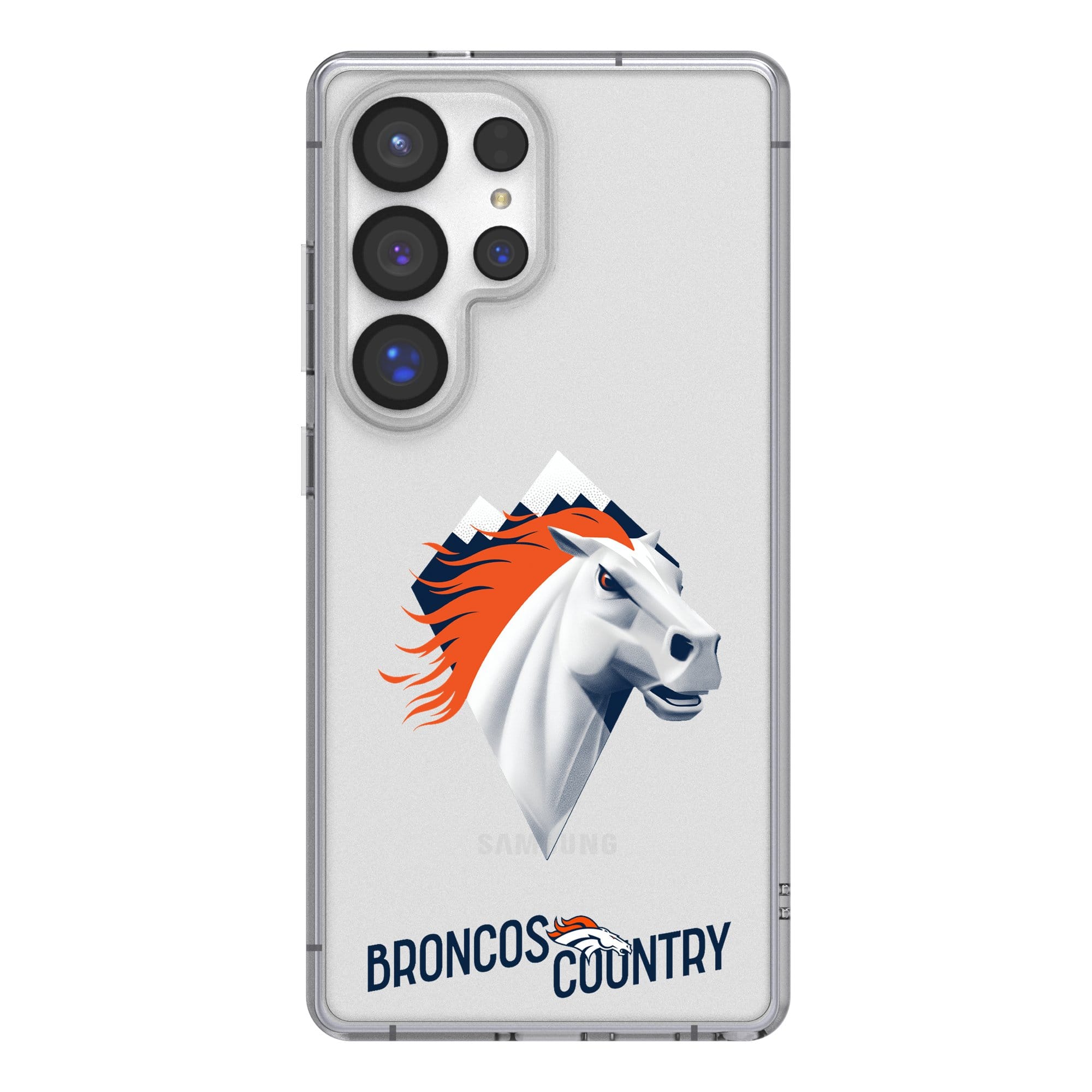 Keyscaper - NFL - Denver Broncos - Galaxy Clear Case - S22 - Multicolor
