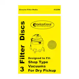EnviroCare - Vacuum Filters Part #832SW 3 Pack