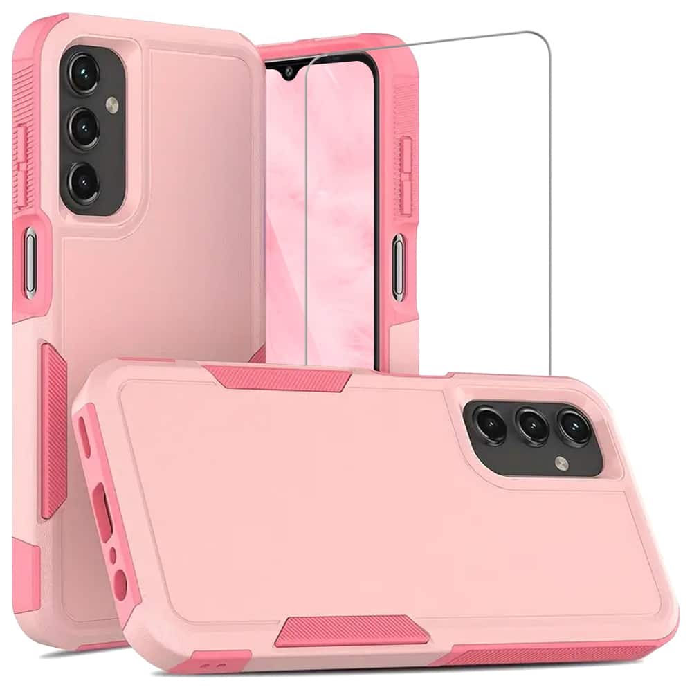 Photos - Case Inch Equipd - Phone  for Galaxy A16 5G 6.7  Heavy Duty Rugged Shockproof Protection Cover with Tempered Glass Screen Prot 