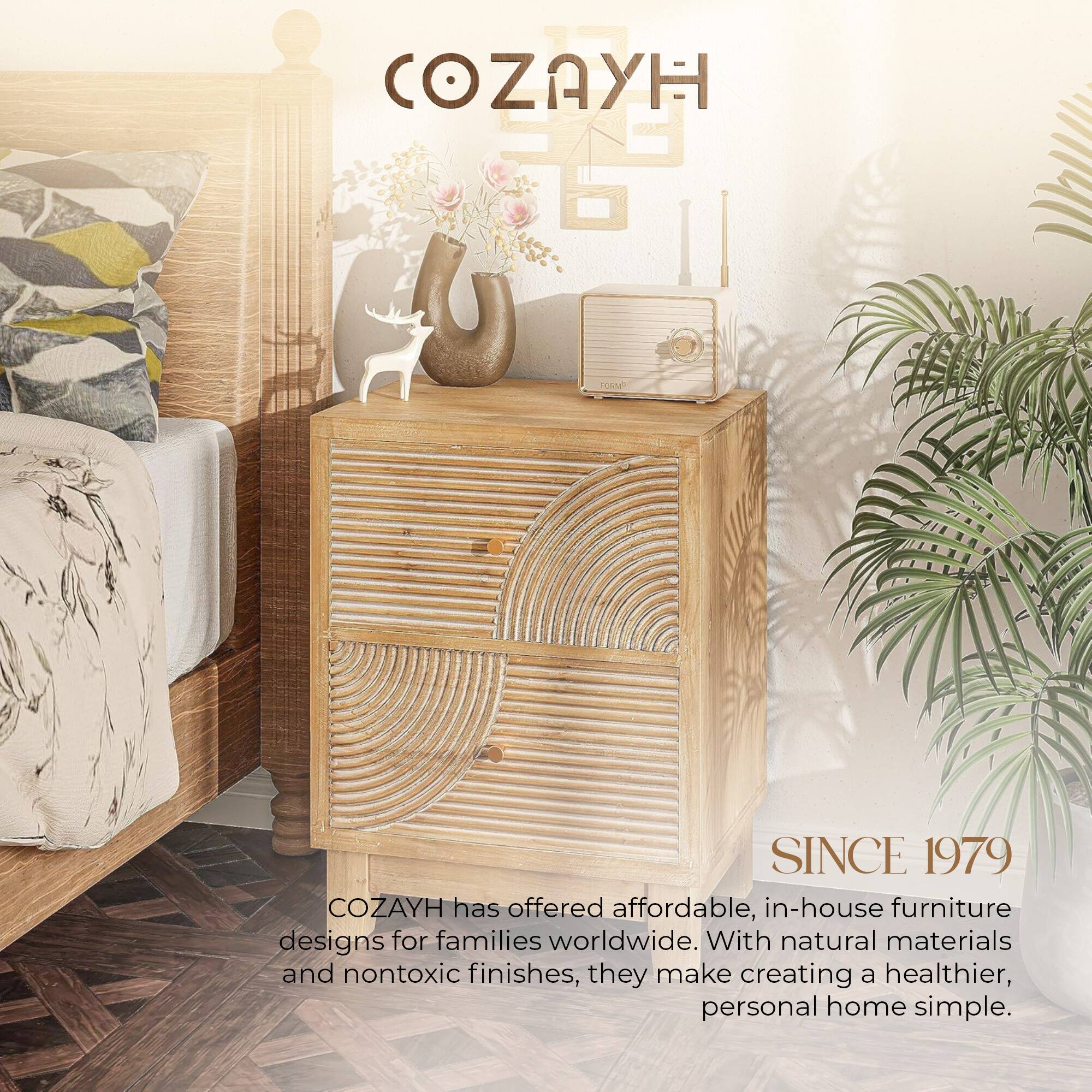 COZAYH SINCE 1979

COZAYH has offered affordable, in-house furniture designs for families worldwide. With natural materials and nontoxic finishes, they make creating a healthier, personal home simple.