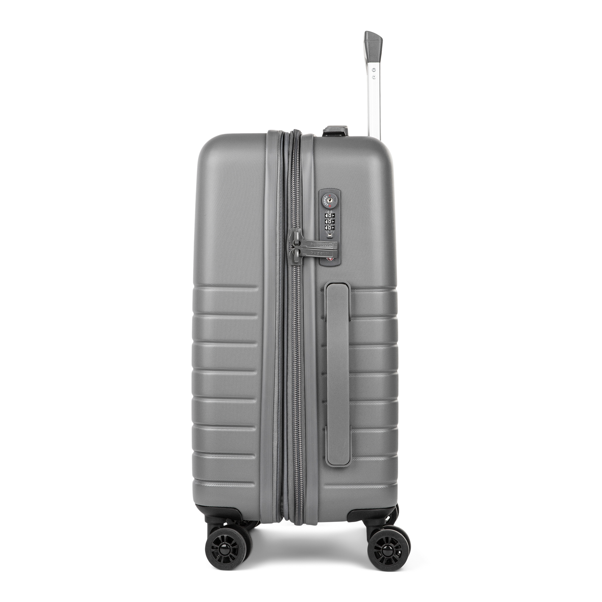 Left View: Bugatti - 28" Birmingham Suitcase - Gray