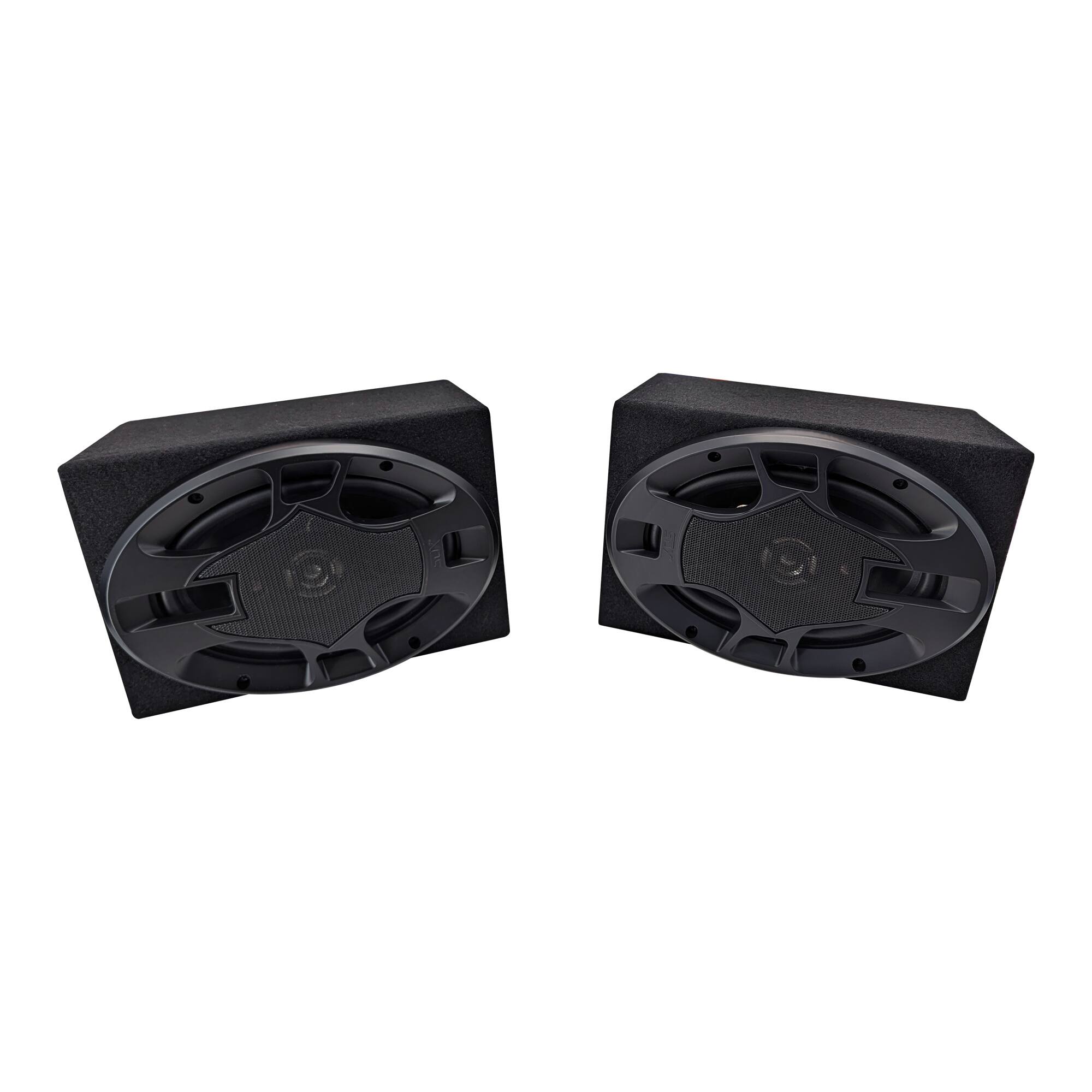Alt View 1. SDX Audio - 5"x7" 4-way Car Speaker System Hatchback Boxes - Black.