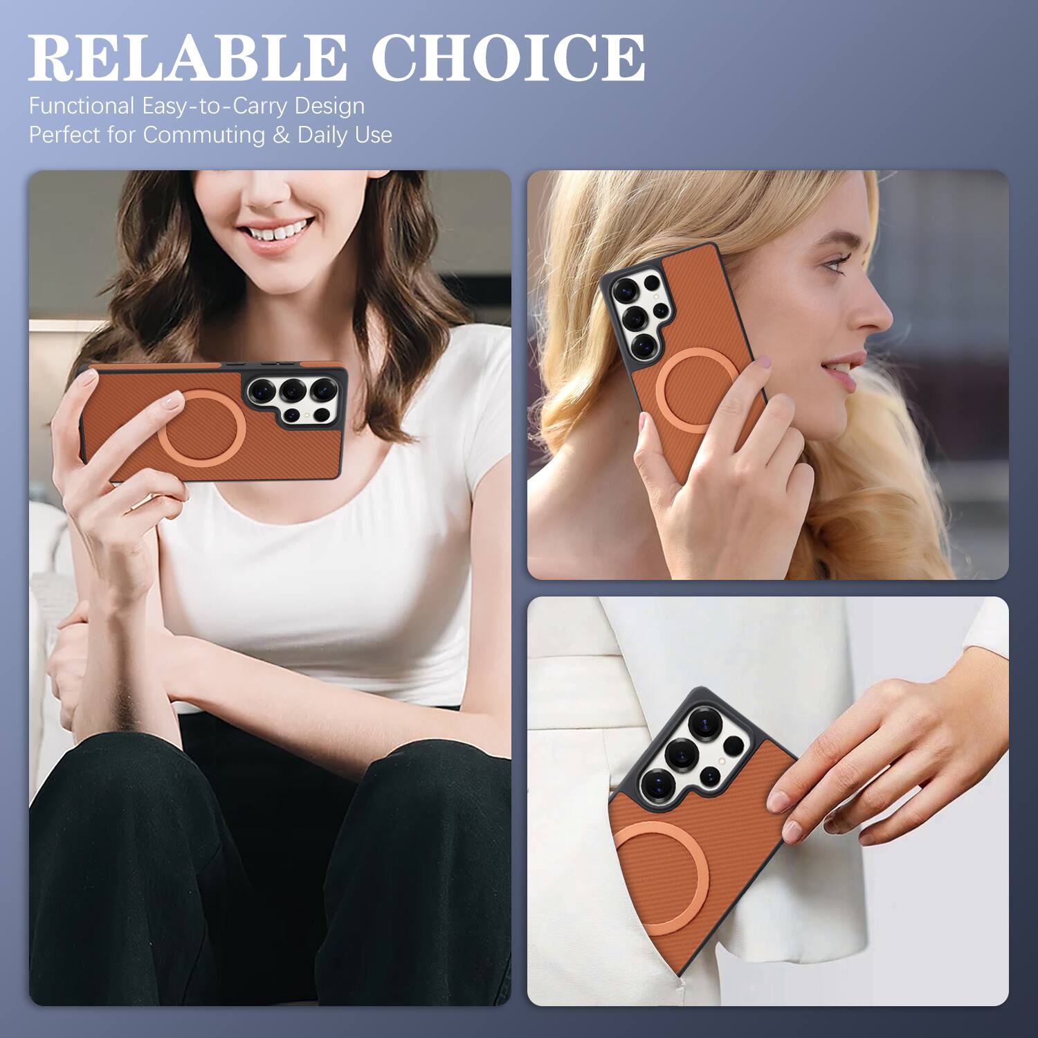 RELIABLE CHOICE  
Functional Easy-to-Carry Design  
Perfect for Commuting & Daily Use