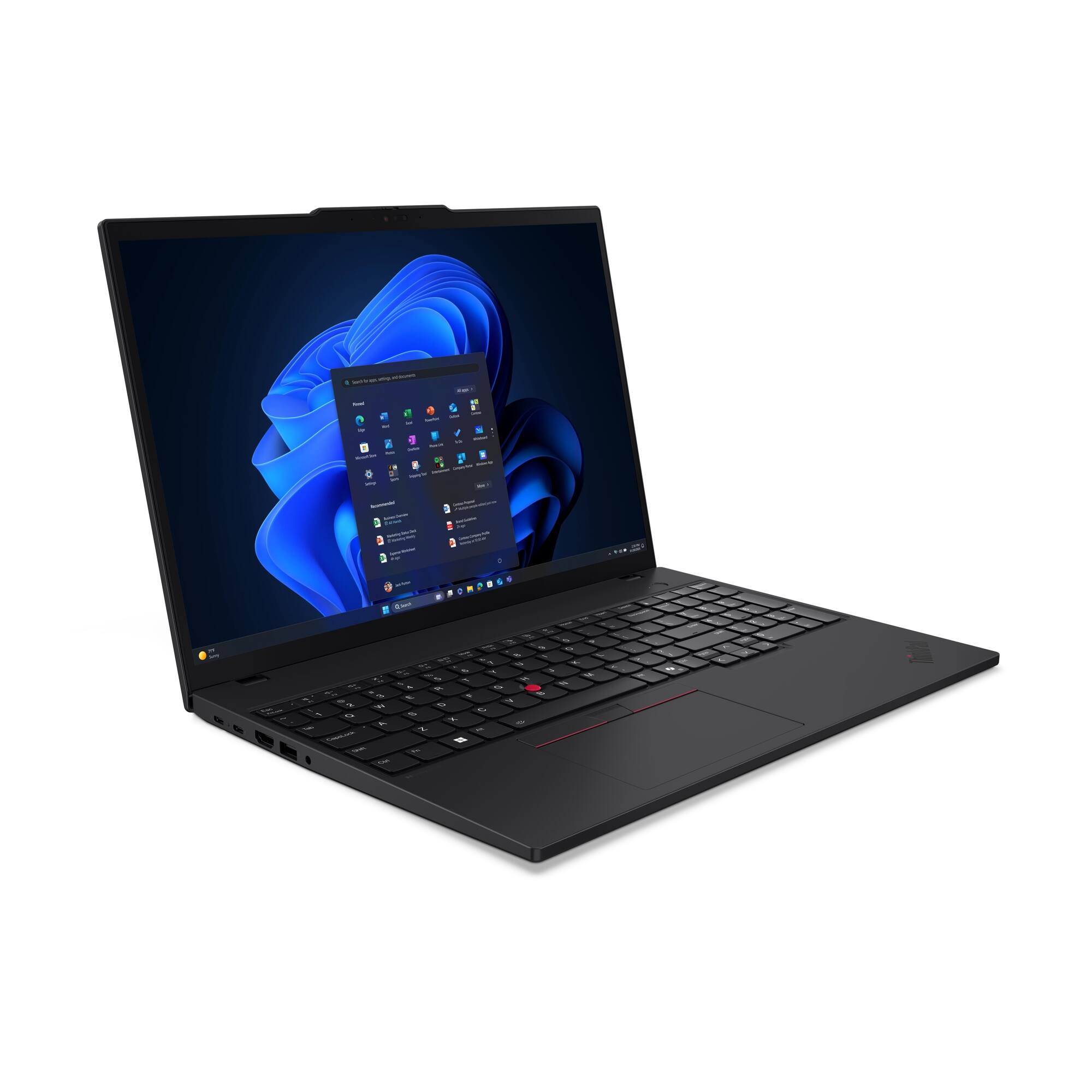 Alt View 1. Lenovo - Lenovo - ThinkPad T16 Gen 4 AI PC 16" Touch - Screen Laptop -Latest Model - Intel Ultra 7 with 32GB Memory - 512GB SSD - Black.