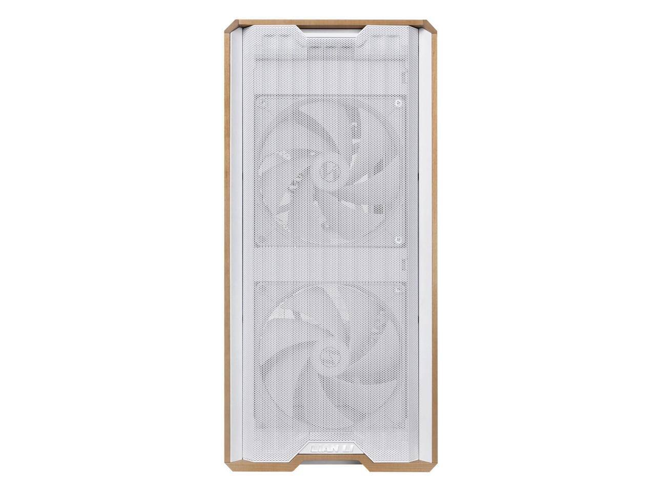 Alt View 4. Lian Li - Lian Li LANCOOL 217 Walnut Wood Mid-Tower Case, 5 PWM Fans, White (LAN217W) - White.