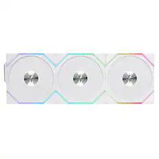 Front. Lian Li - Lian Li UNI Fan TL 120 Reverse Blade Wireless 3-Pack - White.