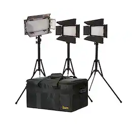 Ikarao - Ikan IBK23150-v3 Small Interview Dual Color Kit with 2xiLED312-V2 and 1xIB508-V2 (Black)