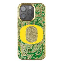 Keyscaper - NCAA - Oregon Ducks Paisley Bling iPhone Case - 15 - Gold