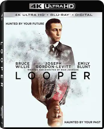 Front. Looper - 4K Blu-Ray.