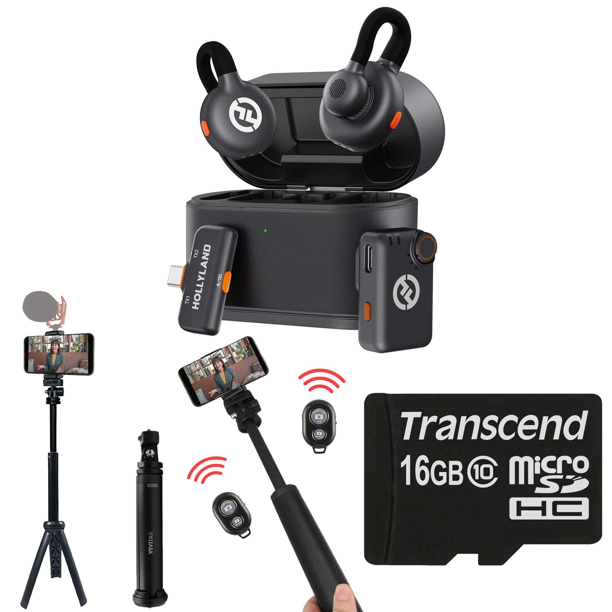 HOLLYLAND LARK M2S Mini Combo Wireless Mic System Universal