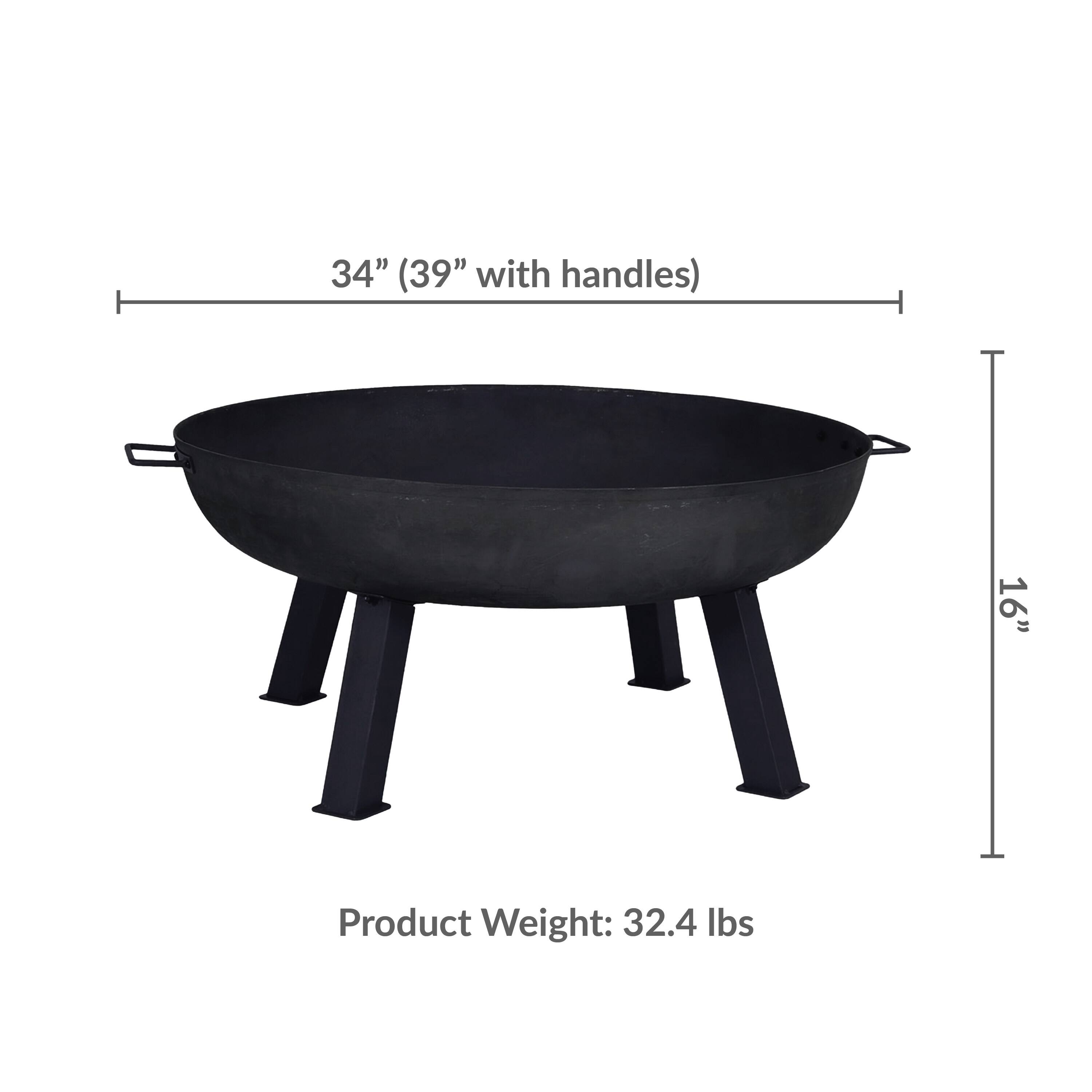 34" (39" with handles)  
16"  
Product Weight: 32.4 lbs