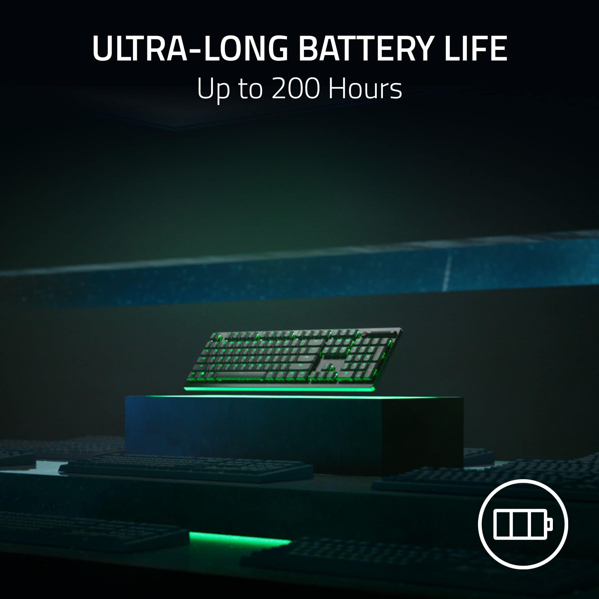 Ultra-Long Battery Life Up to 200 Hours
