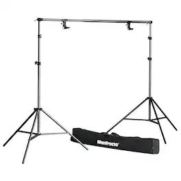 Manfrotto - Black Free Standing Background Support System, with Crossbar & Stands