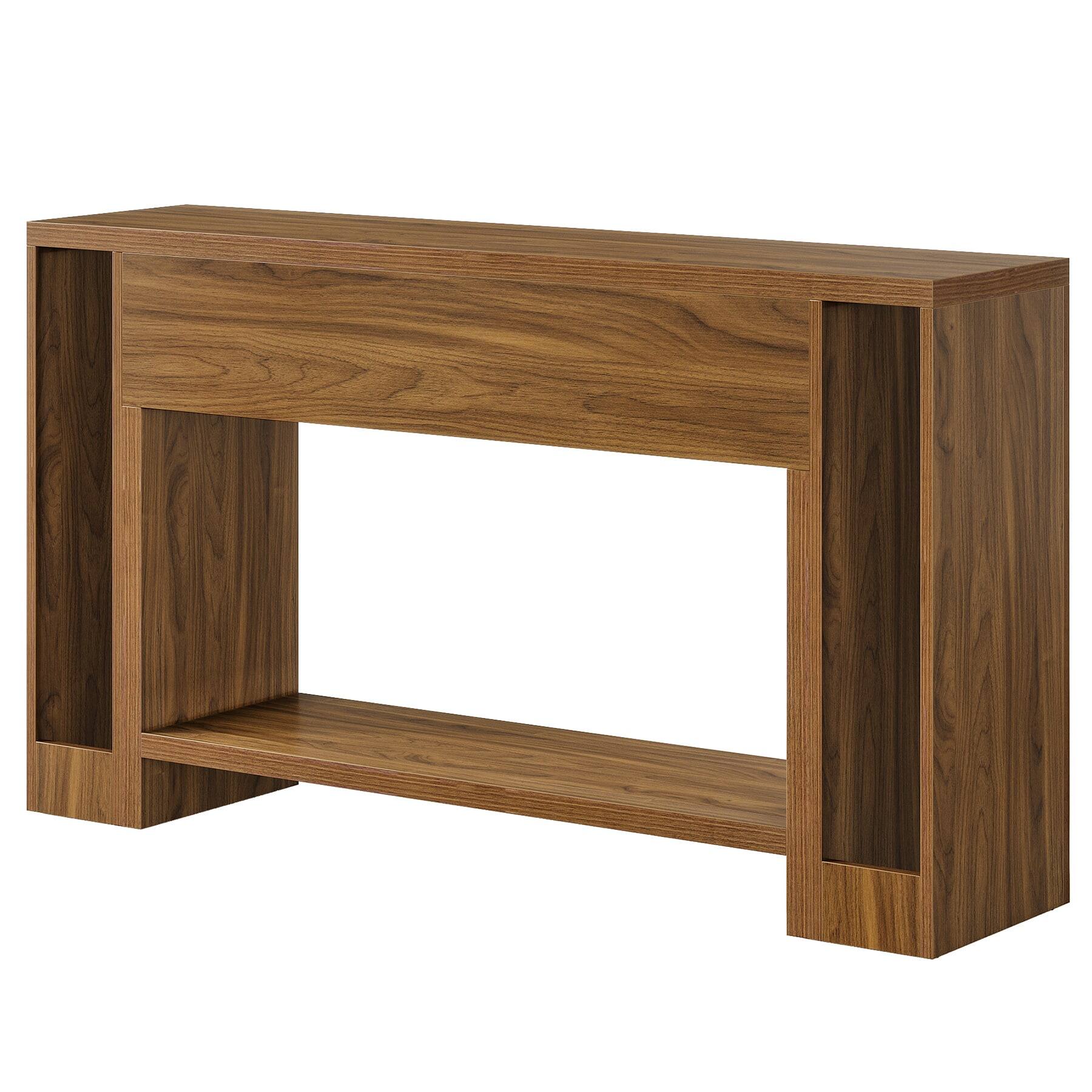 Alt View 1. Kadyn - Kadyn Wood Console Table, Stylish Entryway Table, Storage-Friendly Sofa Table with Drawers, Brown - Brown.