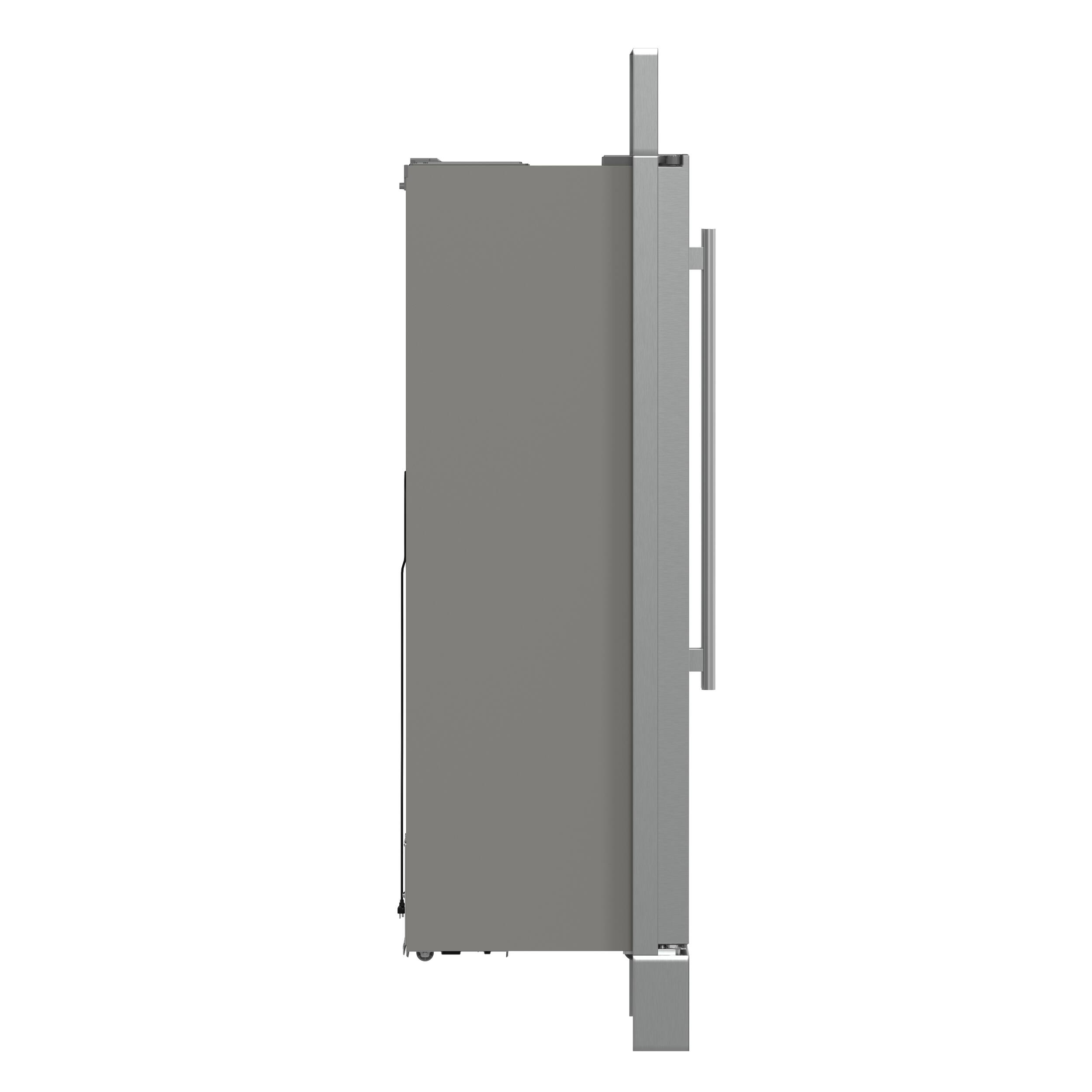 Alt View 2. Forno Appliances - Salerno 15.6 Cu. Ft. Built-In Side-by-Side Refrigerator with Spill-proof Shelves - Stainless Steel VCM.