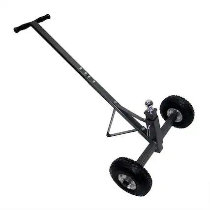 Front. Tow Tuff - Tow Tuff TMD-600AFF Adjustable Solid Steel 600 Pound Capacity Trailer Dolly - Black.
