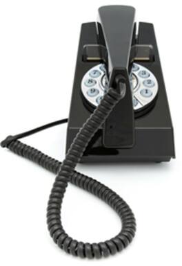 PopMarket - GPO Retro GPOTRMB Trim phone Desktop or Wall Mountable - MISC ACCESSORY - Black