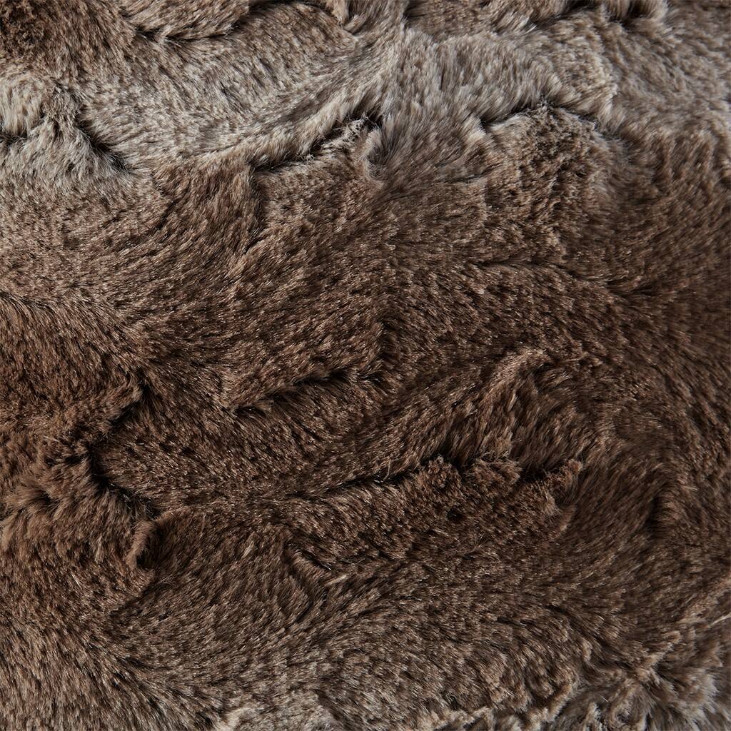 Alt View 5. Gracie Mills - Gracie Mills Shawn Faux Brushed long Fur Square Pillow - Tan.