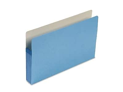 Smead - File Pocket, 3.5" Expansion, Legal Size - Blue