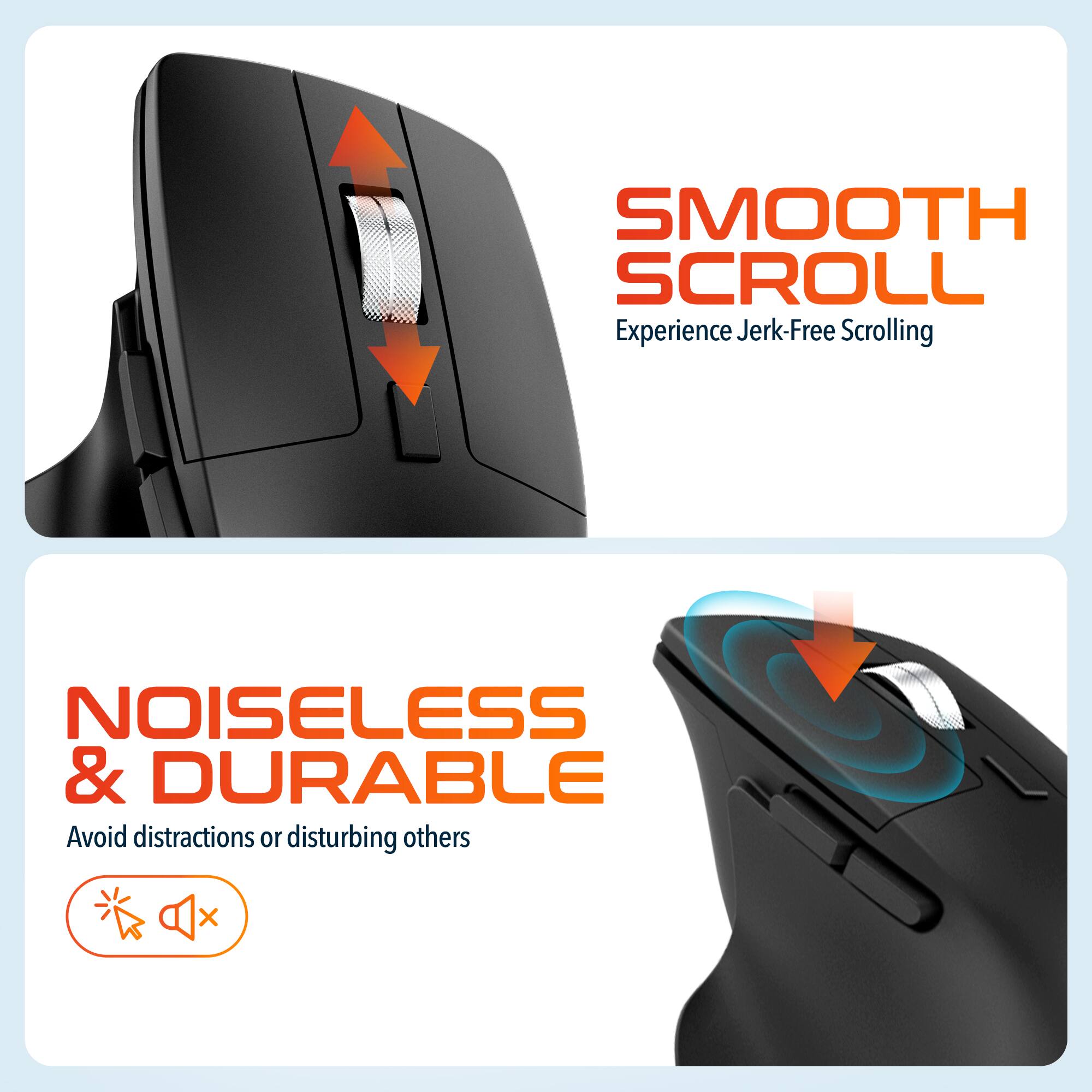 SMOOTH SCROLL, NOISELESS & DURABLE