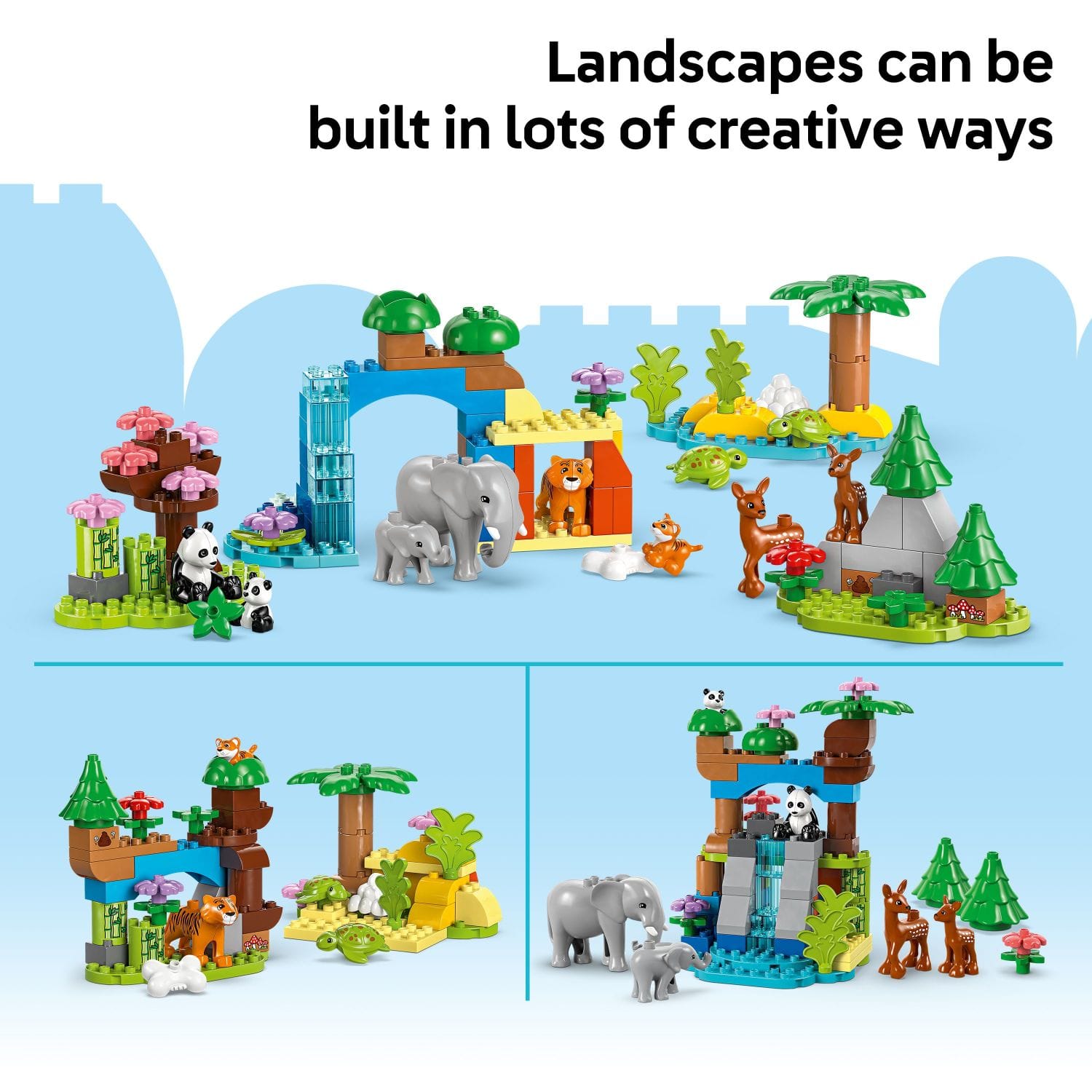 Landscapes can be built in lots of creative ways.