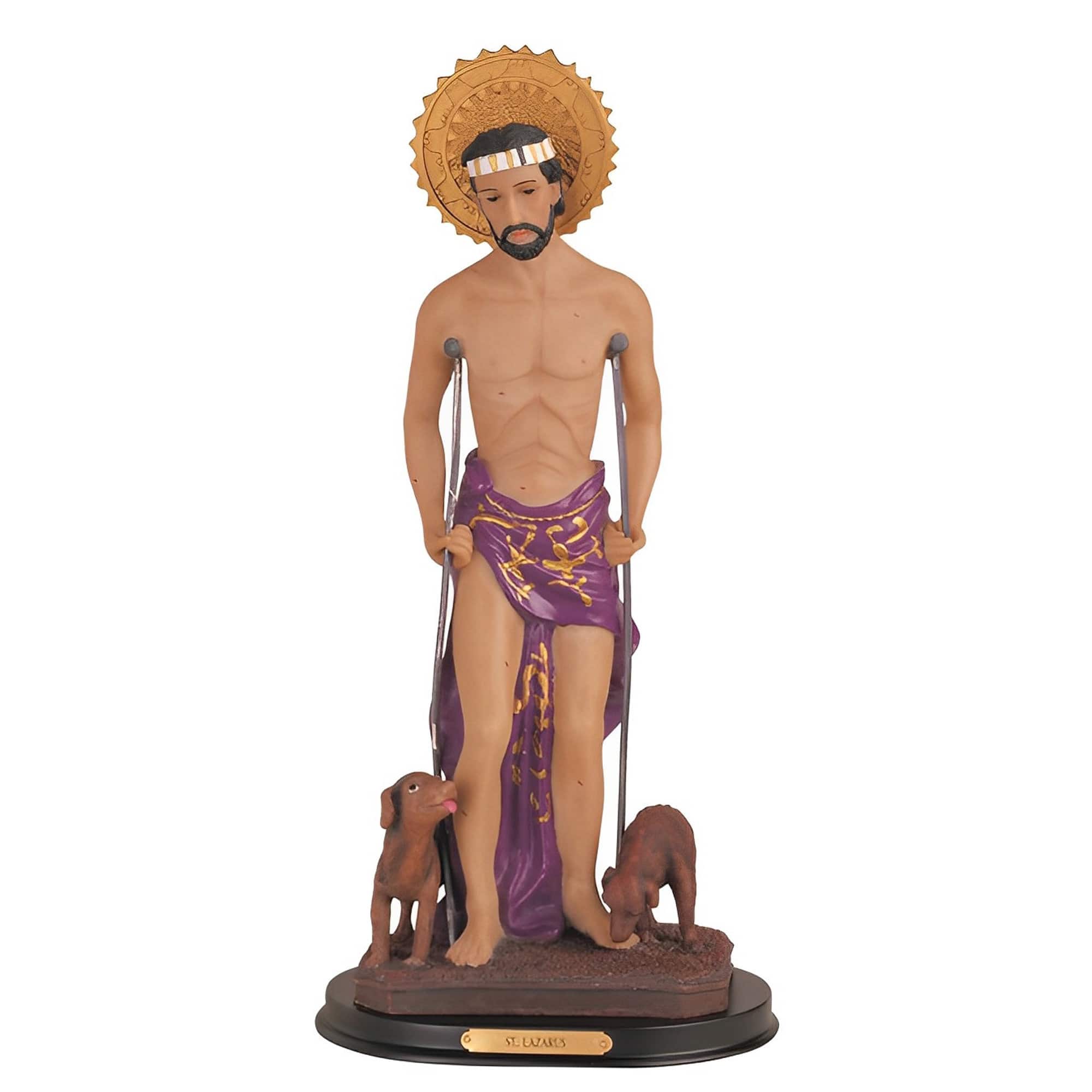 FC Design - 16"H Saint Lazarus Lazarus of Bethany Holy Figurine Statue Desk Tabletop Home Decor Gift - Multi-Color