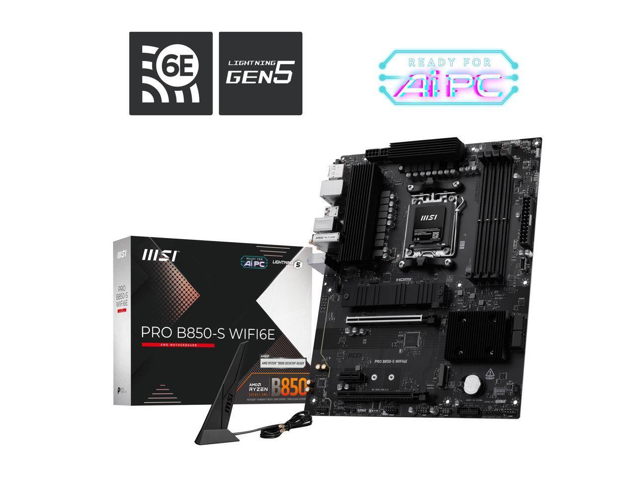 Newegg AMD Ryzen 5 9600X + MSI PRO B850 S WIFI6E + G.SKILL 16GB