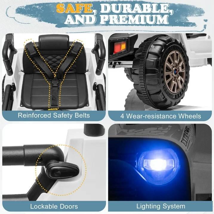 SAFE, DURABLE, AND PREMIUM

- Reinforced Safety Belts
- 4 Wear-resistance Wheels
- Lockable Doors
- Lighting System