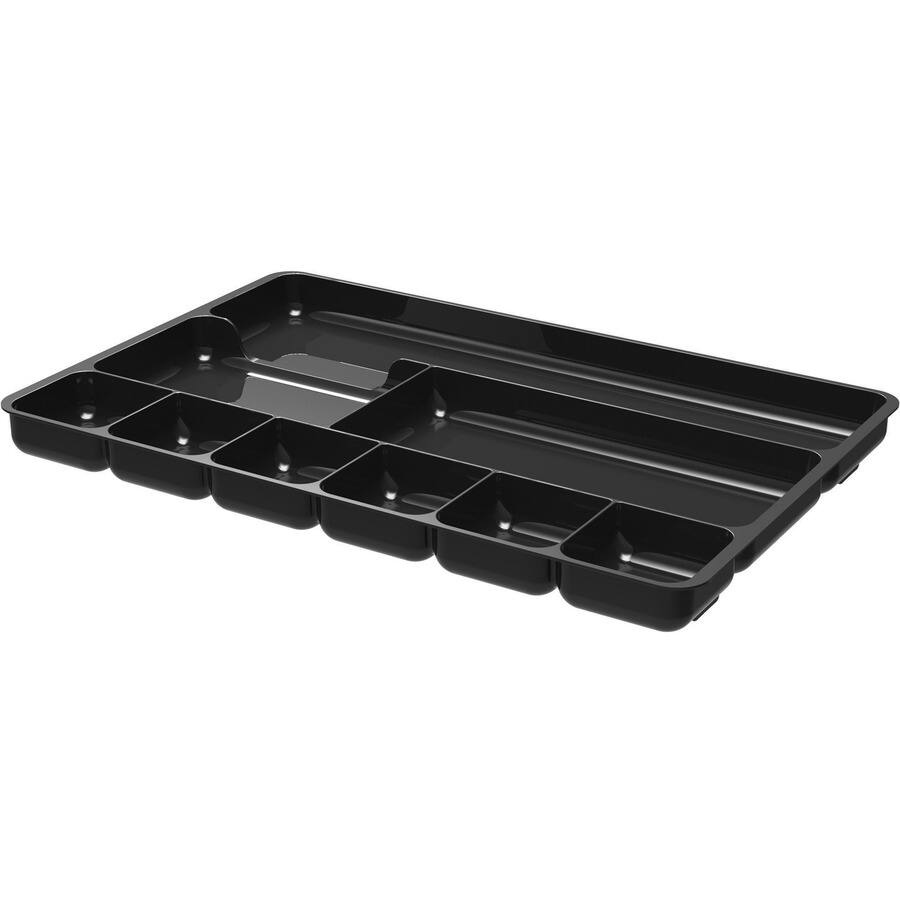 Angle. Deflecto - Deflecto Sustainable Office Drawer Organizer 9 Compartment s Black 1 Each - Black.