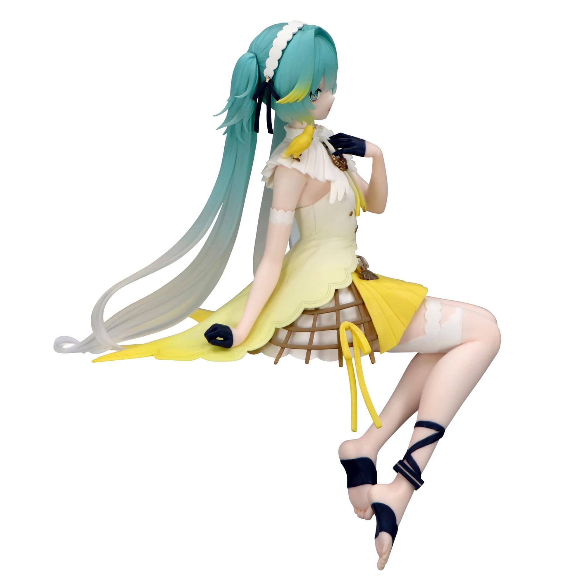 Alt View 2. Little Buddy - Hatsune Miku FuRyu 5.5-Inch Noodle Stopper Figure | Canary Bird - Yellow.