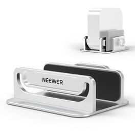 Neewer - DS025 Desktop Mount for Mac mini M4/M4 Pro, PC Slot, SSD Storage, Aluminum Alloy - Silver