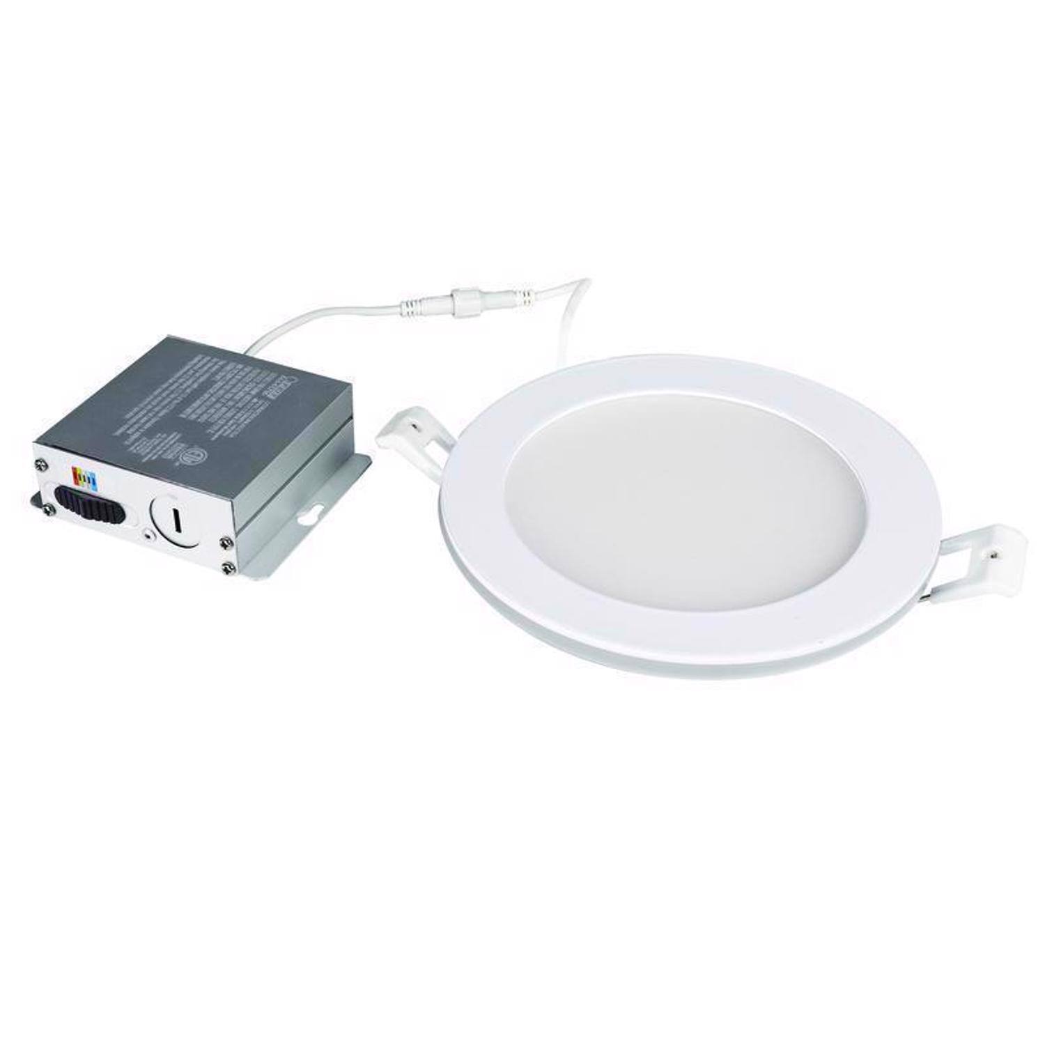 Back. FEIT ELECTRIC - Feit LED Retrofits White 7 in. W Aluminum LED Canless Recessed Downlight 14.6 W.