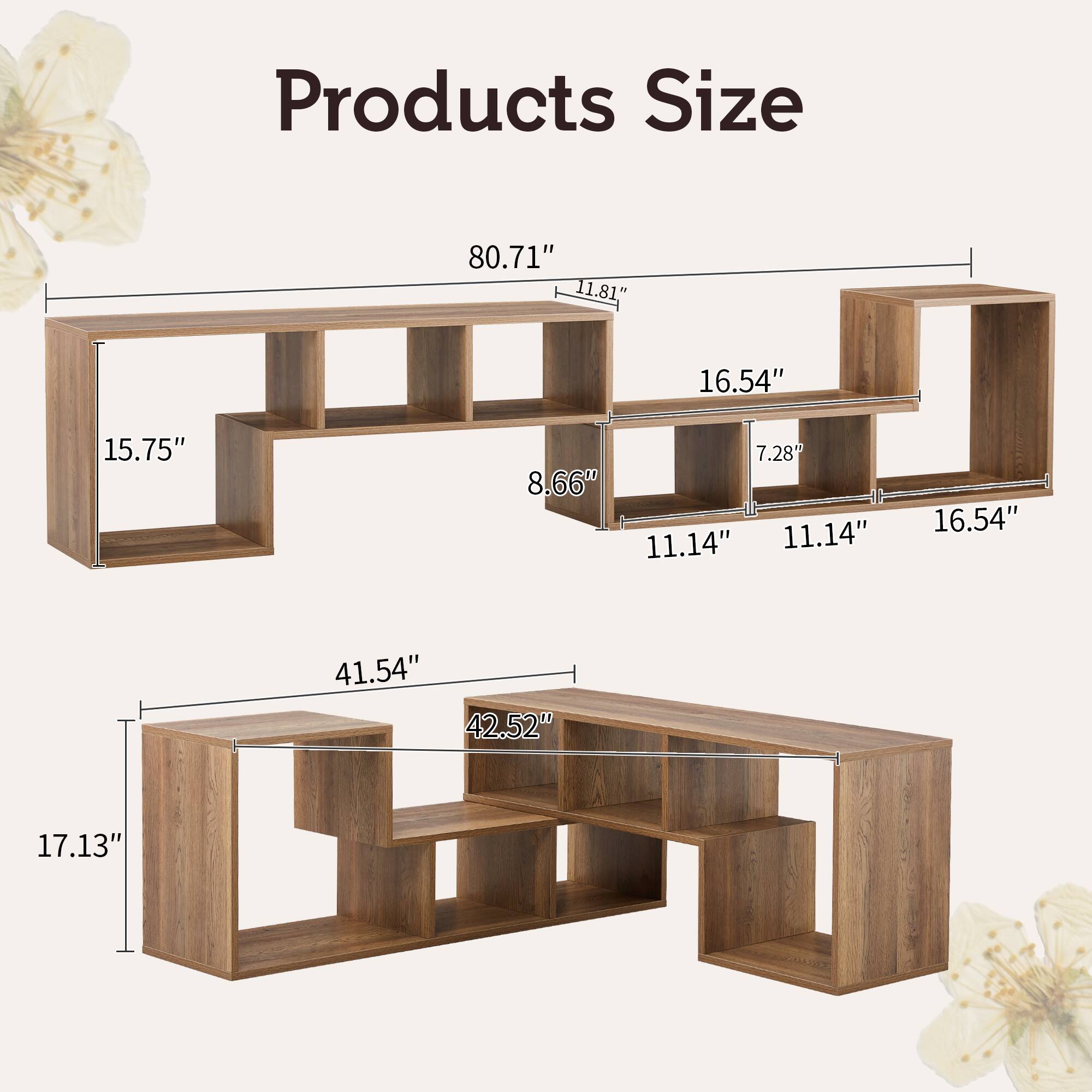 Products Size

- 80.71"
- 11.81"
- 16.54"
- 15.75"
- 7.28"
- 8.66"
- 11.14"
- 11.14"
- 16.54"
- 41.54"
- 42.52"
- 17.13"