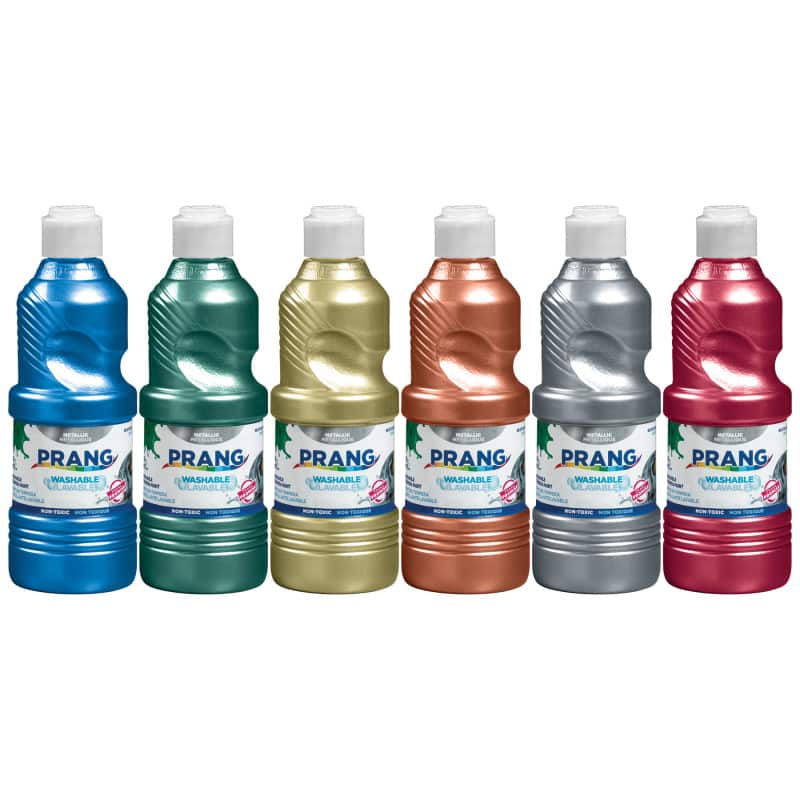 Prang - Washable Ready-to-Use Tempera Paint 16 oz Metallic 6 Colors price history on PriceWatchPro