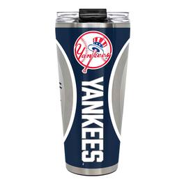 Great American Products - New York Yankees 32oz. Big Slim Game Ball Travel Tumbler - White