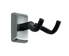 Gator Frameworks - Wall Mounted Guitar Hanger with Chrome Mounting Plate, Fits Electric, Acoustic & Bass Guitar Neck - Satin