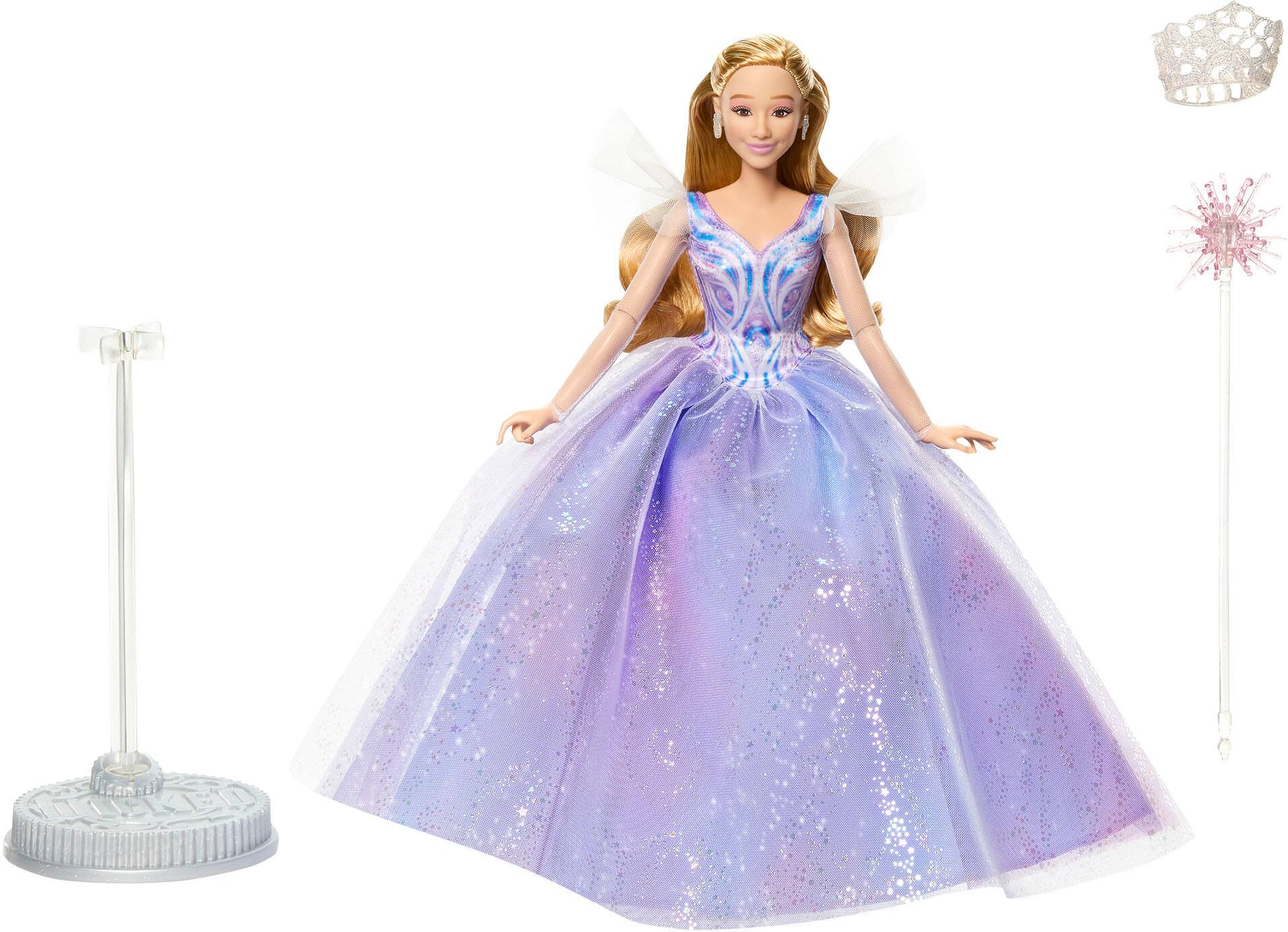 Angle. Wicked - For Good Deluxe Glinda Doll with Movie-Inspired Outfit & 3 Accessories.