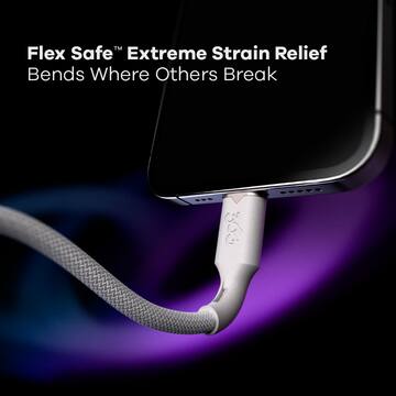 Flex Safe™ Extreme Strain Relief  
Bends Where Others Break
