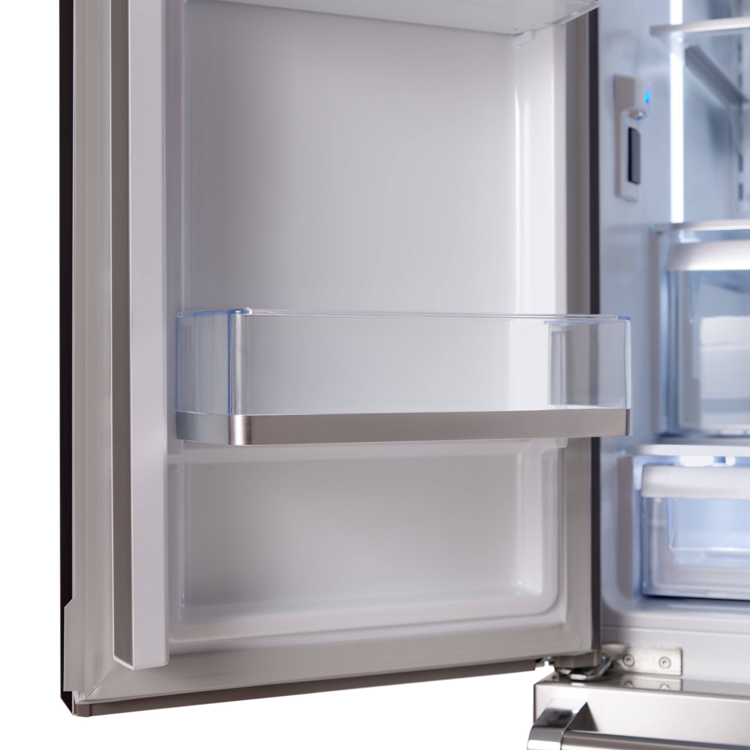 Alt View 5. Viking - French Door  Refrigerator - Stainless Steel.