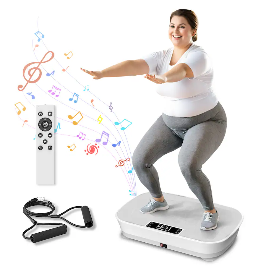 KERDOM Vibration Plate Gym Music Player Function, Full Body Rocking ...