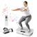 Front. KERDOM - Vibration Plate Gym - Music Player Function, Full Body Rocking Exercise Machine for 300 lbs Heavy People Workout - White.