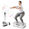 KERDOM - Vibration Plate Gym - Music Player Function, Full Body Rocking Exercise Machine for 300 lbs Heavy People Workout - White
