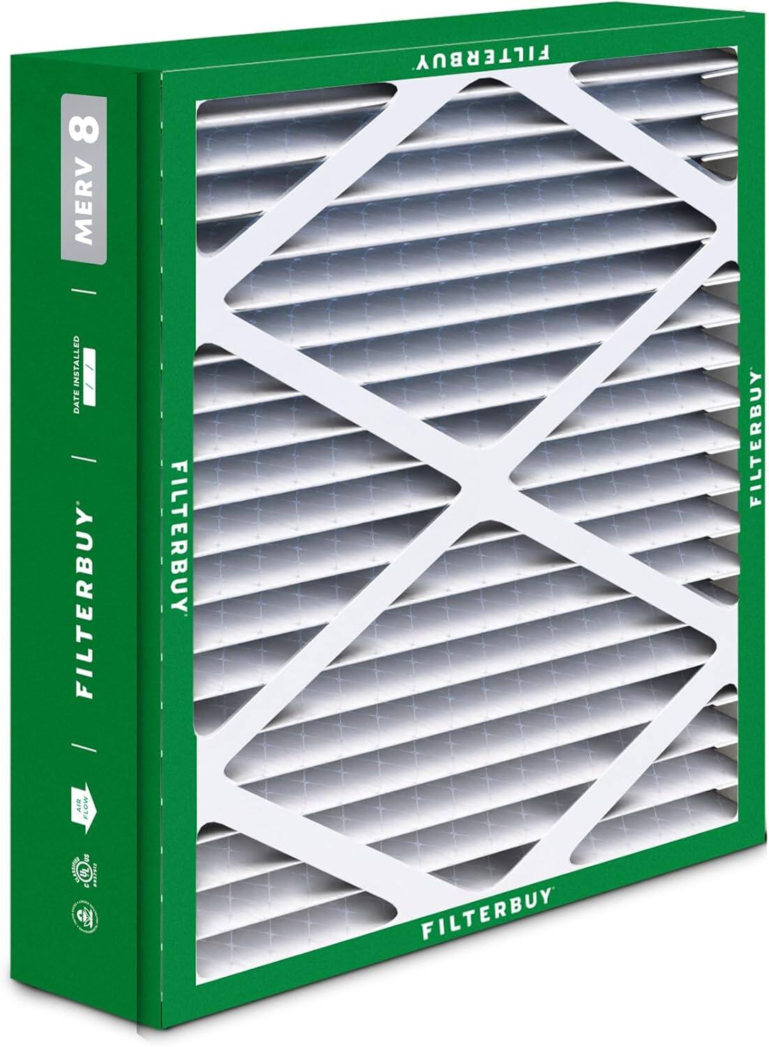 FILTERBUY 8 MERV  
INSTALLED DATE  
FILTERBUY  
AIR FLOW  
FILTERBUY