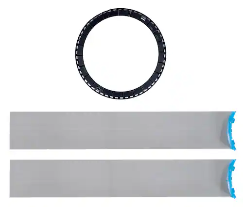 Front. Sonance - SMALL ROUND FLEX BRACKET - Visual Performance 4.5" Round Flex Bracket for Select Speakers (10-Pack) - Black.