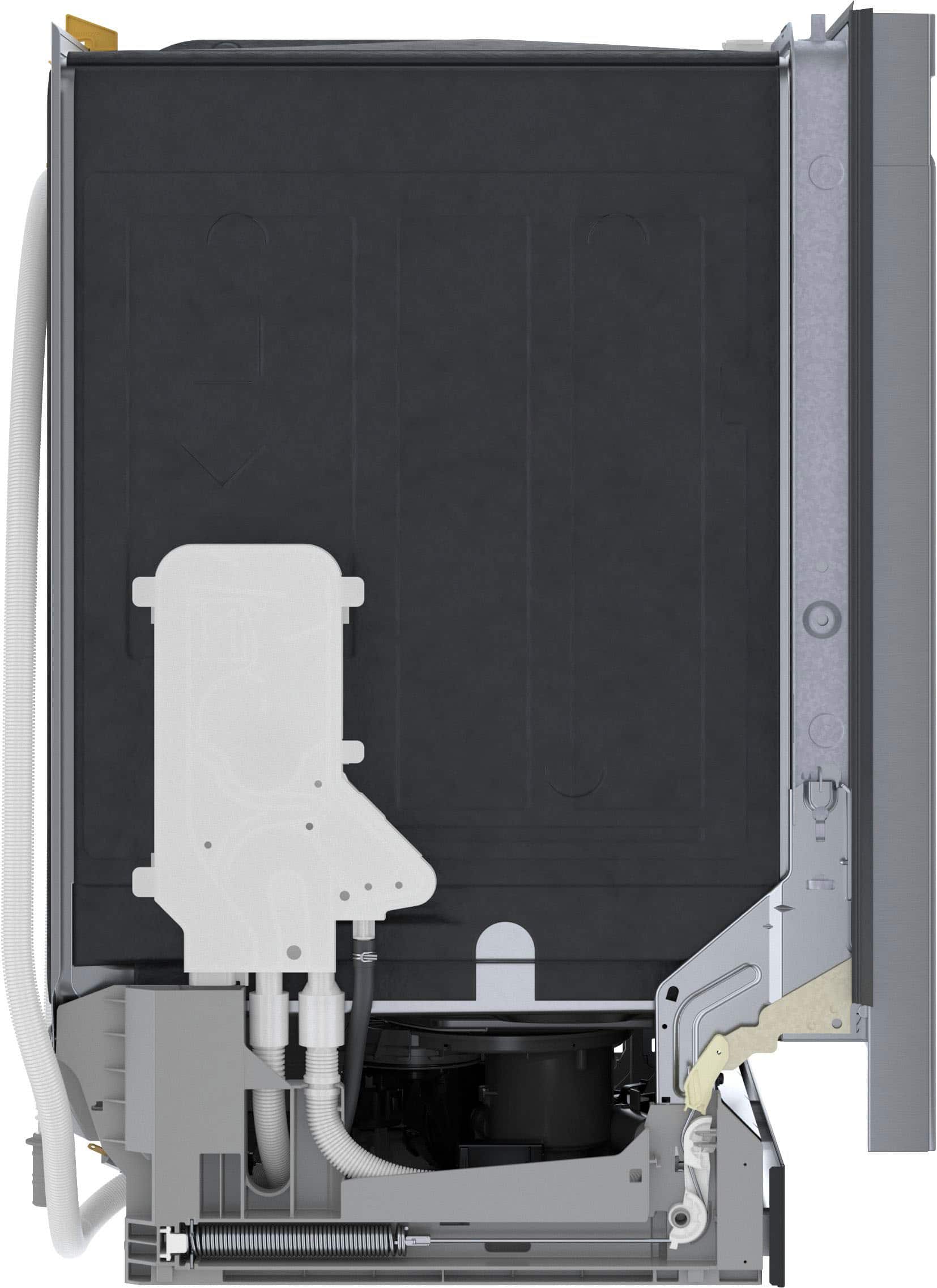 Alt View 1. Bosch - 100 Series 24" Front Control Smart Built-In Stainless Steel Tub Dishwasher with PrecisionWash, 48 dBA - Stainless steel.